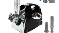 Masina de tocat carne electrica Model MX976 functie Reverse NEAGRA 3800W 3 site,accesorii rosii inclus