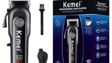 Masina de tuns Kemei KM 1132 cu afisaj digital si accesorii