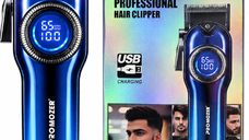Masina de Tuns PROMOZER Professional cu Display LED Digital si Incarcare USB