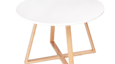 Masuta de cafea moderna in stil scandinav 60 cm ALBA rotunda