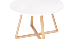 Masuta de cafea moderna in stil scandinav 60 cm ALBA rotunda