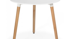 Masuta de cafea pentru living Rotunda MDF Alb 80 x 74cm