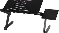 Masuta laptop reglabila si pliabila X8, cu suport pentru mouse