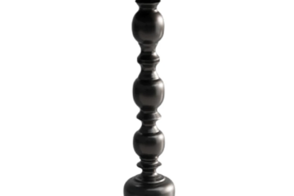 Masuta rotunda pentru cafea fier 52 x 38 cm NEGRU