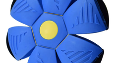 Minge interactiva Blast Ball in forma de Disc cu lumini ALBASTRA