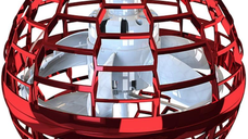 Minge zburatoare cu LED, tip drona,pentru fetite