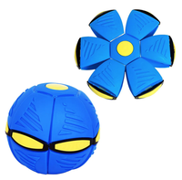 Minge Zburatoare Transformabila in Disc Frisbee 2 moduri de joaca 23 cm ALBASTRA - 1