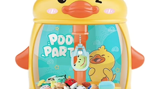 Mini Automat cu Gheara in forma de Ratusca joc interactiv pentru copii cu lumini si muzica