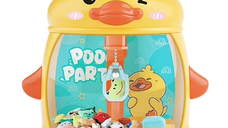 Mini Automat cu Gheara in forma de Ratusca joc interactiv pentru copii cu lumini si muzica