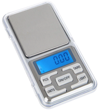Mini cantar electronic pentru bijuterii 200g/0.01g Argintiu - 1