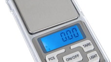 Mini cantar electronic pentru bijuterii 200g/0.01g Argintiu