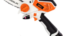 Mini Fierastrau electric ASR -CS18 portabil cu 2 acumulatori  si aparatoare lant