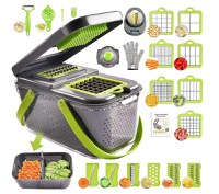 Mini Tocator de Legume 24-in-1: Mandolina de Bucatarie Multifunctionala - 1