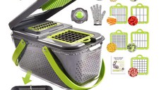 Mini Tocator de Legume 24-in-1: Mandolina de Bucatarie Multifunctionala