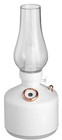 Mini umidificator ALB cu lampa fara capac si schimbare de culoare - 1