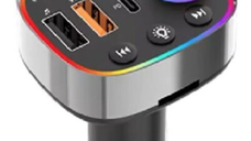 Modulator auto LED RGB BT FM Handsfree USB Andowl Q C888