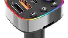 Modulator auto LED RGB BT FM Handsfree USB Andowl Q C888