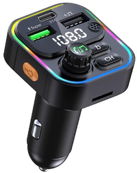 Modulator FM Auto cu Funcție Bluetooth Wireless RGB 7 Culori - 1