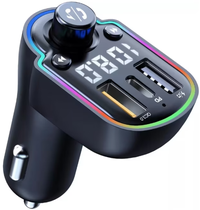 Modulator FM Bluetooth 5.0 Incarcare rapida MP3 Player Tip C PD 20W USB QC 3.0 ZTB A8 - 1
