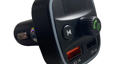 Modulator FM Q1 functie Bluetooth transmitator MP3 handsfree Negru