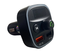 Modulator FM Q1 functie Bluetooth transmitator MP3 handsfree Negru - 1