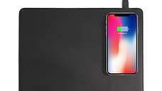 Mouse pad cu incarcare wireless de 10W Andowl Q T138 non slip negru