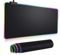 Mouse pad gaming cu iluminare LED RGB 30 x 80 cm - 1
