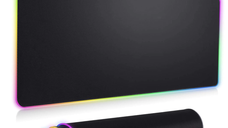 Mouse pad gaming cu iluminare LED RGB 30 x 80 cm