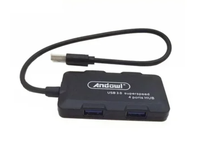Multi HUB cu 4 USB Andowl Q HU302 negru - 1