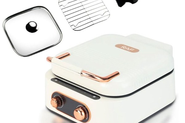 Multicooker RAF 3 In 1 Hot Pot Grill putere 1800W Alb