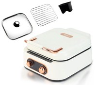 Multicooker RAF 3 In 1 Hot Pot Grill putere 1800W Alb - 1