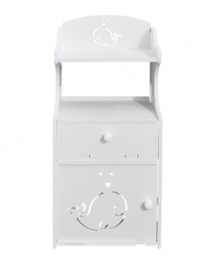Noptiera cu 3 rafturi 51 x 24 x 17 cm Alb - 1