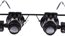Ochelari Cu Lentile Microscop 20x Si LED