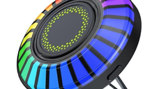 Odorizant auto D2 functie umidificator Led cu ritm muzical RGB Bluetooth