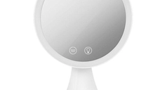 Oglinda Cosmetica si Lampa 2in1 cu 3 Moduri de Iluminare si Senzor Tactil
