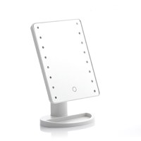 Oglinda pentru machiaj  LED, buton tactil - 1