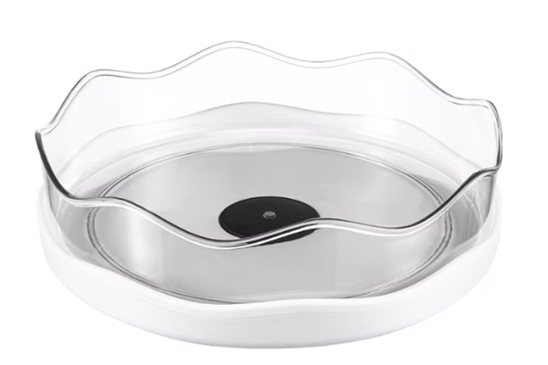 Organizator rotativ 360 grade pentru bucatarie / baie 27 cm alb