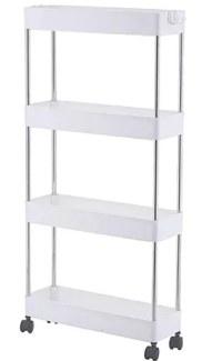 Organizator tip carucior multifuncional cu 4 rafturi Alb MD - 1