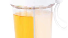 Pahar dublu pentru apa 400 ml cu 2 paie