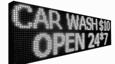 Panou luminos de exterior 100 x 20 cm LED ALB