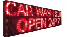 Panou luminos de exterior 100 x 20 cm LED ROSU