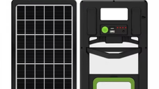 Panou solar 15W cu acumulator 1200mAh GD100S portabil cu mufe pentru incarcare devideuri 29x19cm