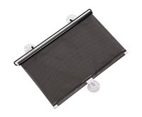 Parasolar auto cu ventuze retractabil negru 45 cm x 125 cm - 1