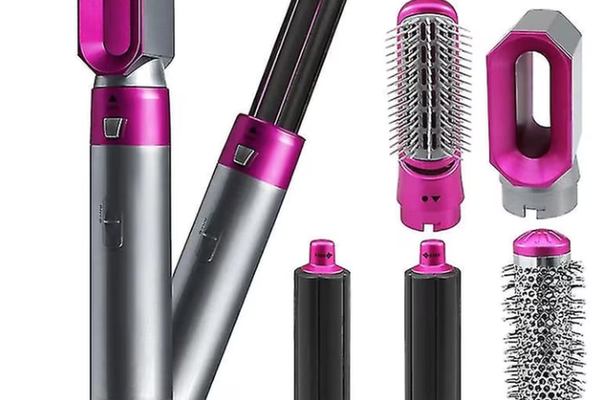 Perie de Par 5 in 1 Multifunctionala Hot Air Styler Multiple Accesorii incluse