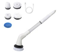 Perie electrica de curatare 5 capete interschimbabile alb 50cm - 1
