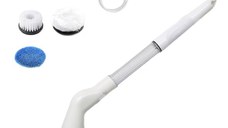 Perie electrica de curatare 5 capete interschimbabile alb 50cm