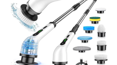 Perie Electrica Rotativa BA cu Maner Extensibil si 9 Capete Detasabile
