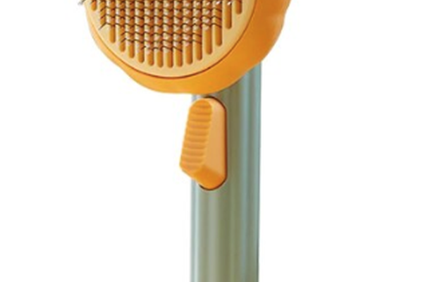 Perie pentru parul animalelor de companie cu buton pentru o curatare usoara