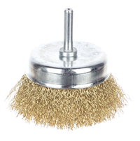 Perie sarma, tip cupa, otel, 5" pentru masina de gaurit 2500 RPM - 1