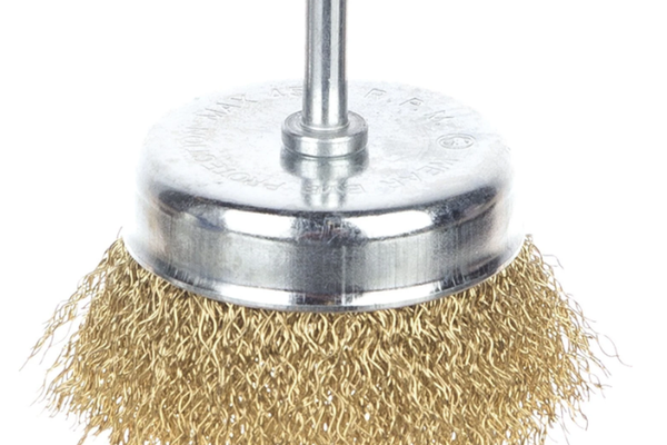 Perie sarma, tip cupa, otel, 5" pentru masina de gaurit 2500 RPM